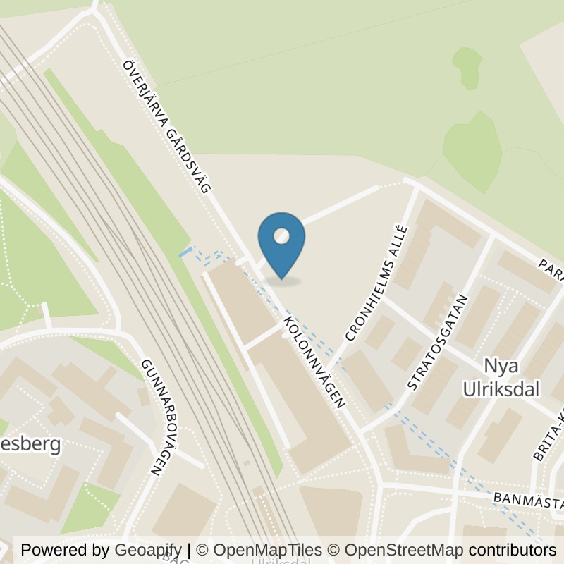 Map: location of Nordic Wellness Solna Ulriksdal in Solna