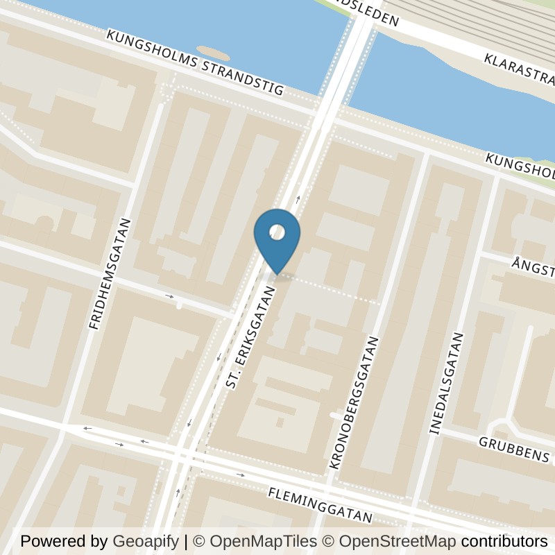 Map: location of Nordic Wellness Stockholm Fridhemsplan in Stockholm