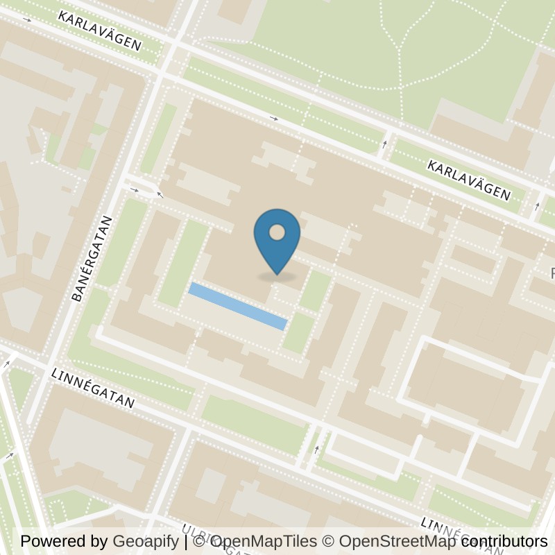 Map: location of Nordic Wellness Stockholm Karlavägen in Stockholm