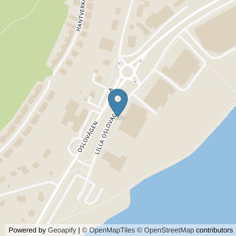 Map: location of Nordic Wellness Strömstad Oslovägen in Strömstad