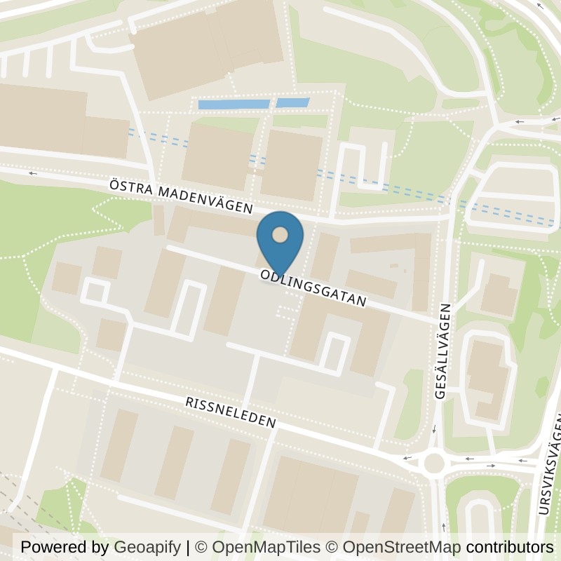 Map: location of Nordic Wellness Sundbyberg Park in Sundbyberg