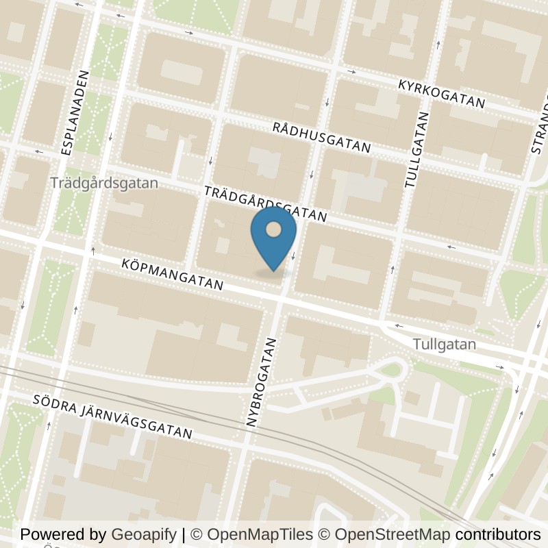 Map: location of Nordic Wellness Sundsvall City in Sundsvall