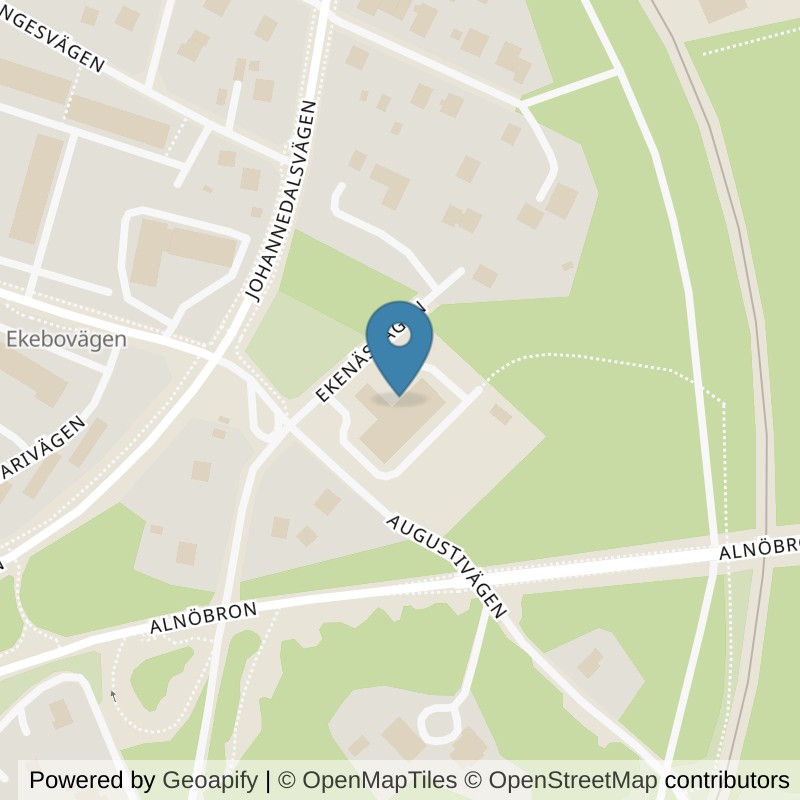 Map: location of Nordic Wellness Sundsvall Johannedal in Sundsvall