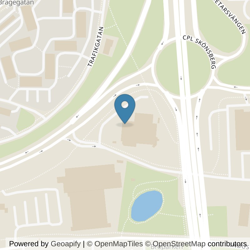 Map: location of Nordic Wellness Sundsvall Skönsberg in Sundsvall