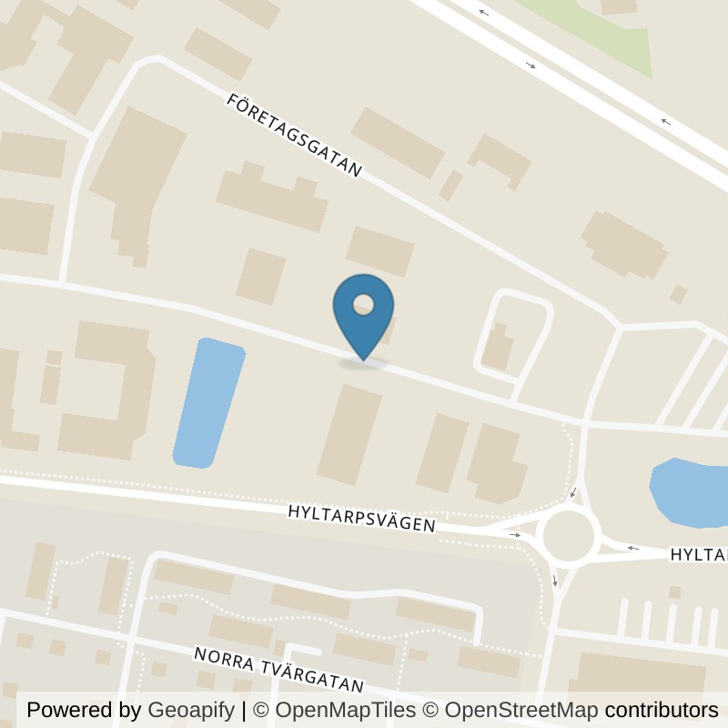 Map: location of Nordic Wellness Svedala Verkstadsgatan in Svedala