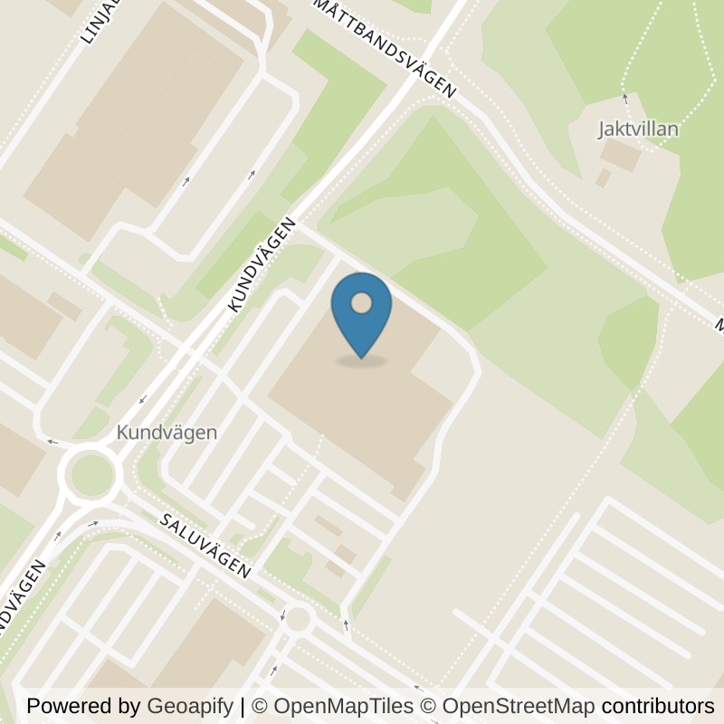 Map: location of Nordic Wellness Stockholm Arninge in Täby