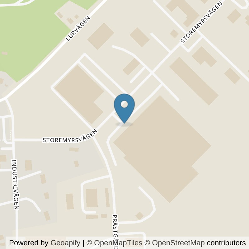 Map: location of Nordic Wellness Tanum Storemyrsvägen in Tanum