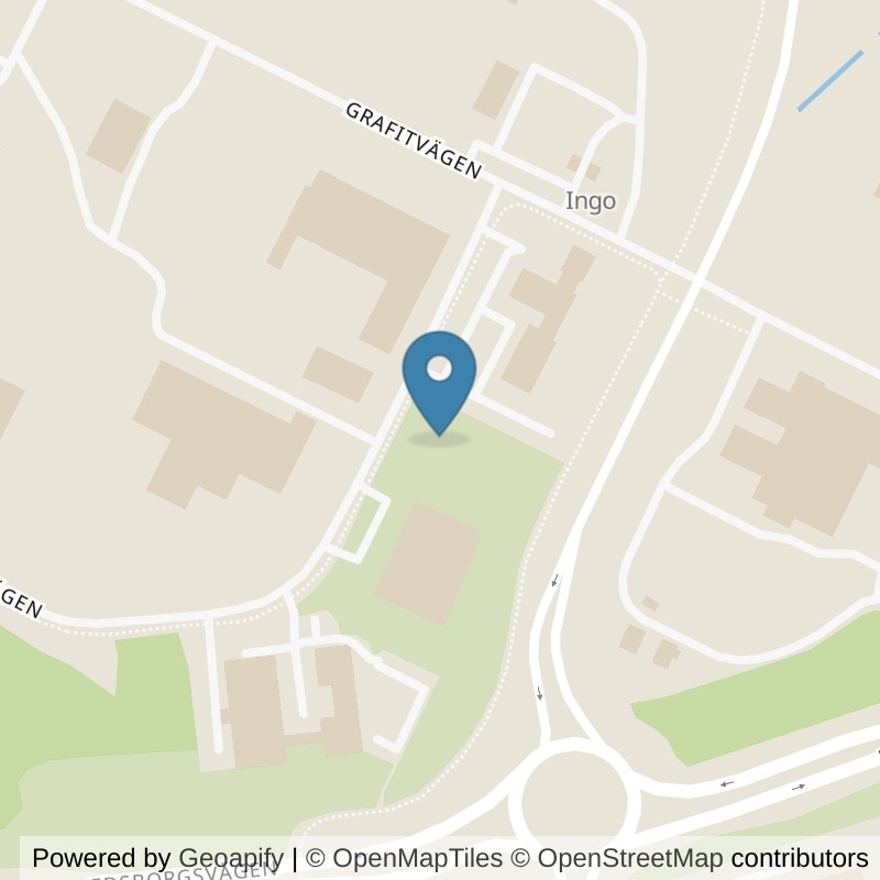 Map: location of Nordic Wellness Trollhättan Grafitvägen in Trollhättan