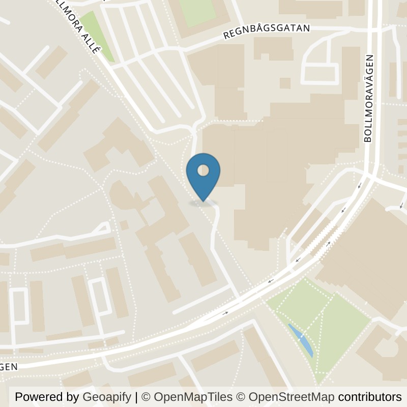 Map: location of Nordic Wellness Tyresö Centrum in Tyresö