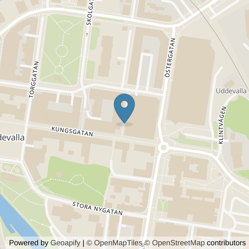Map: location of Nordic Wellness Uddevalla City in Uddevalla