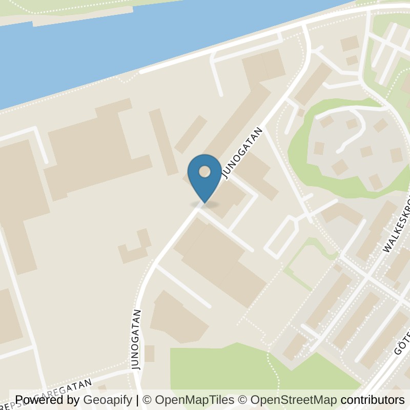 Map: location of Nordic Wellness Uddevalla Junogatan in Uddevalla