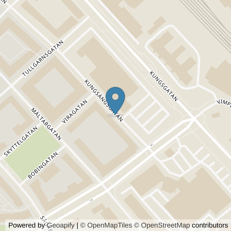 Map: location of Nordic Wellness Uppsala Industristaden in Uppsala