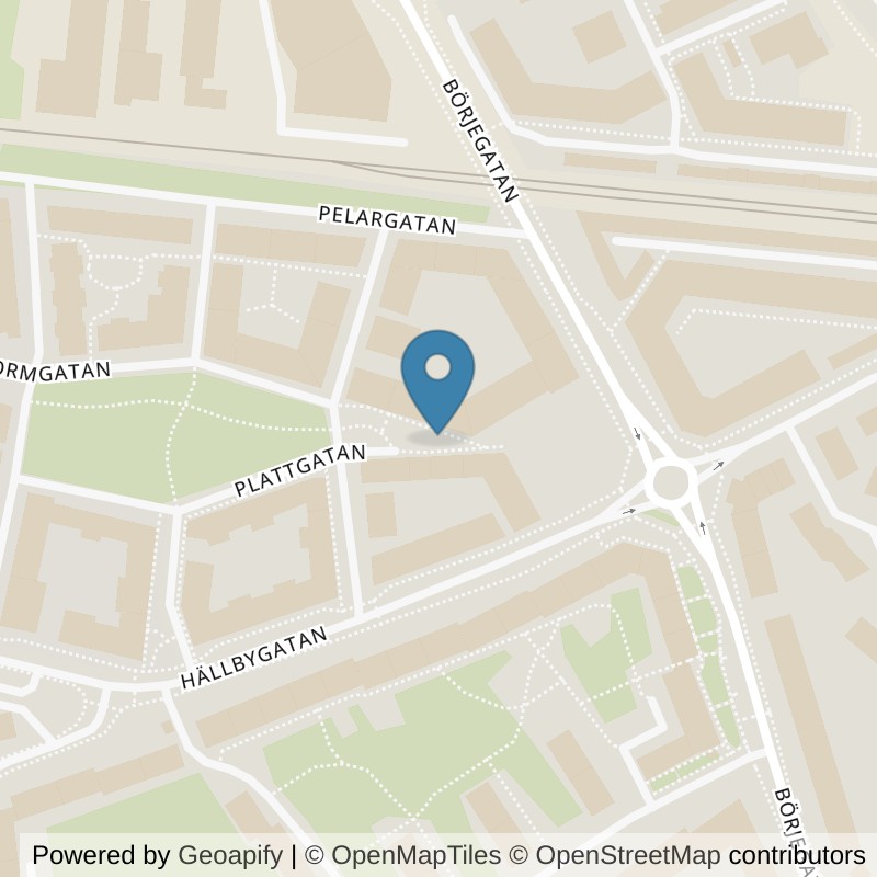 Map: location of Nordic Wellness Uppsala Luthagen in Uppsala