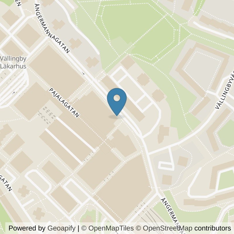 Map: location of Nordic Wellness Vällingby Centrum in Vällingby