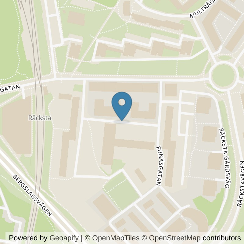 Map: location of Nordic Wellness Vällingby Råcksta in Vällingby