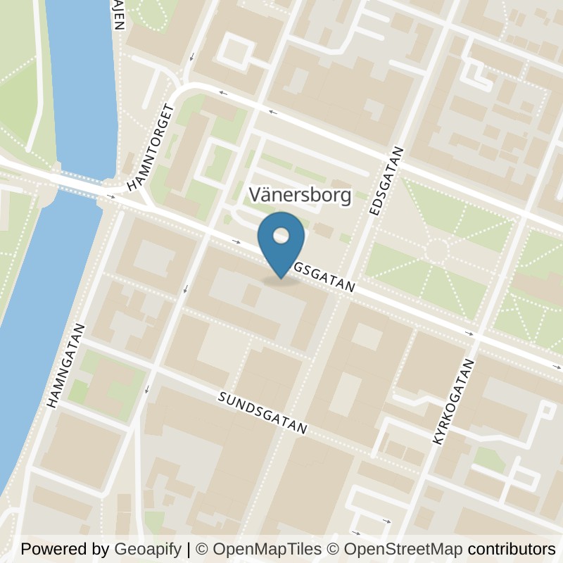 Map: location of Nordic Wellness Vänersborg Womens Club in Vänersborg