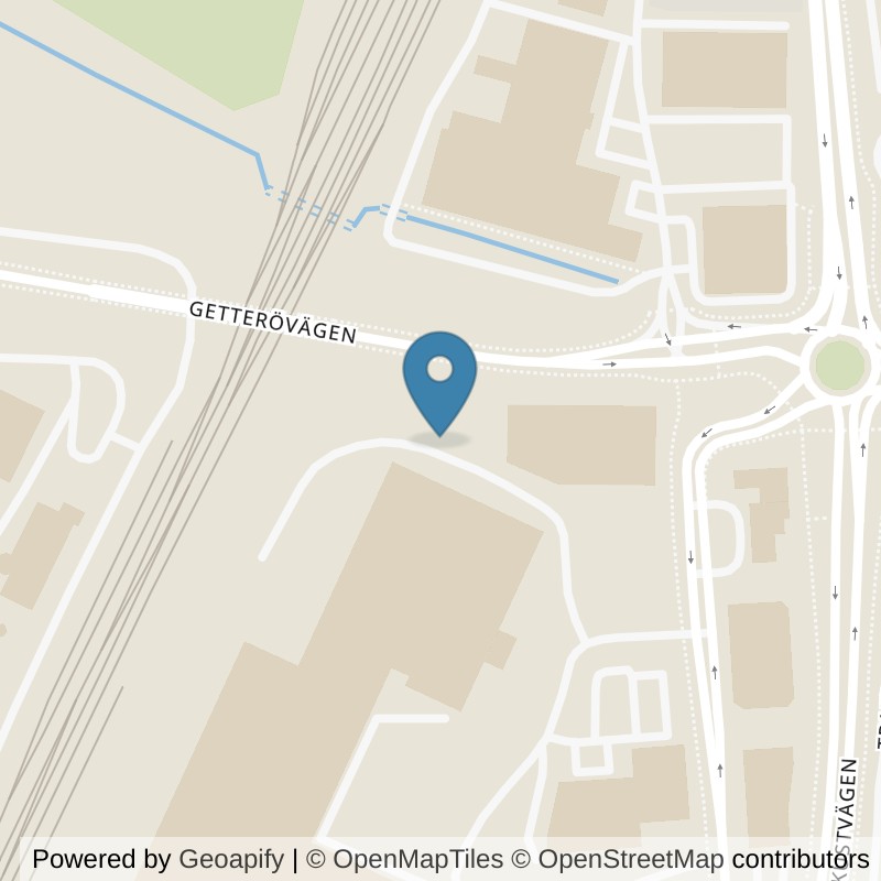 Map: location of Nordic Wellness Varberg Lassabacka in Varberg