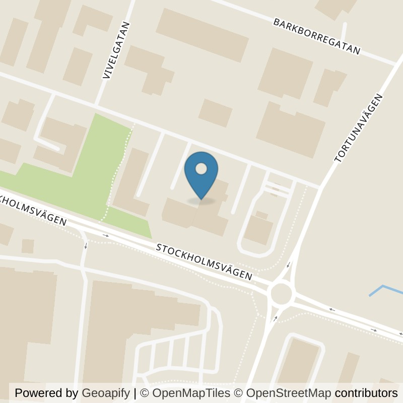 Map: location of Nordic Wellness Västerås Hälla in Västerås