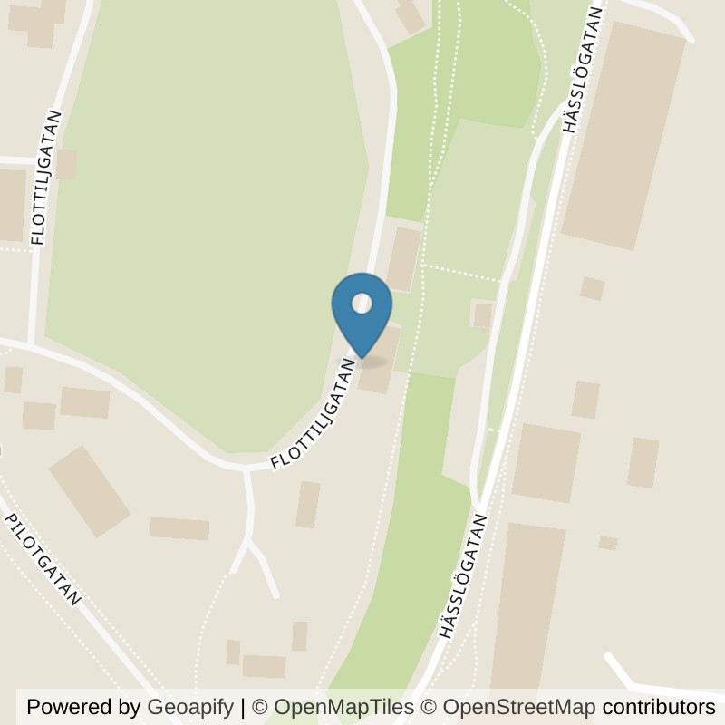 Map: location of Nordic Wellness Västerås Hässlö in Västerås