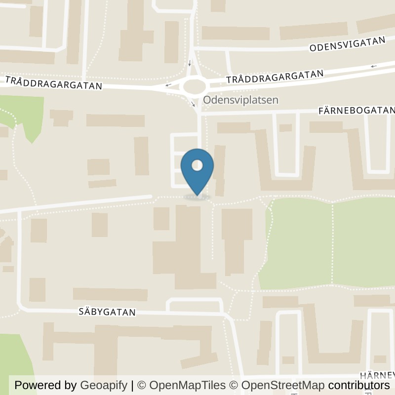 Map: location of Nordic Wellness Västerås Skiljebo Centrum in Västerås