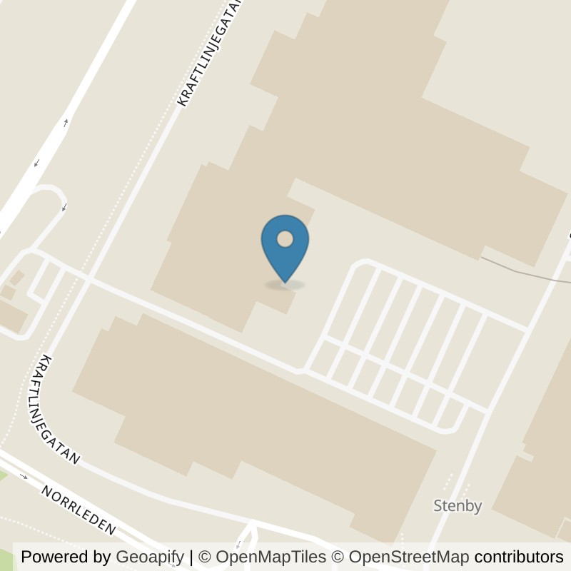 Map: location of Nordic Wellness Västerås Stenby in Västerås