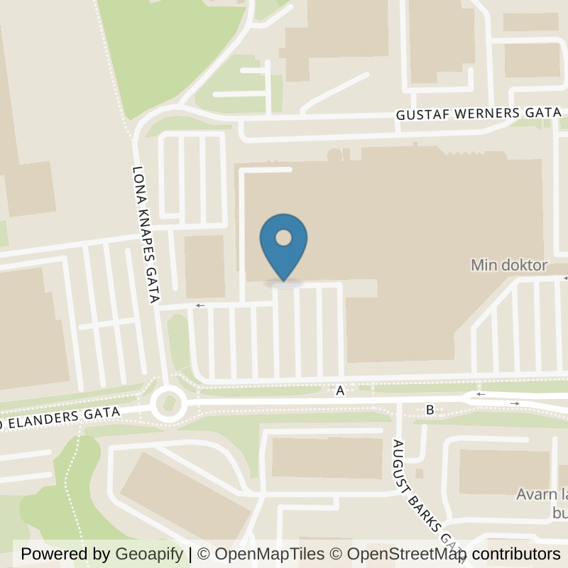 Map: location of Nordic Wellness Sisjön 421 in Västra Frölunda