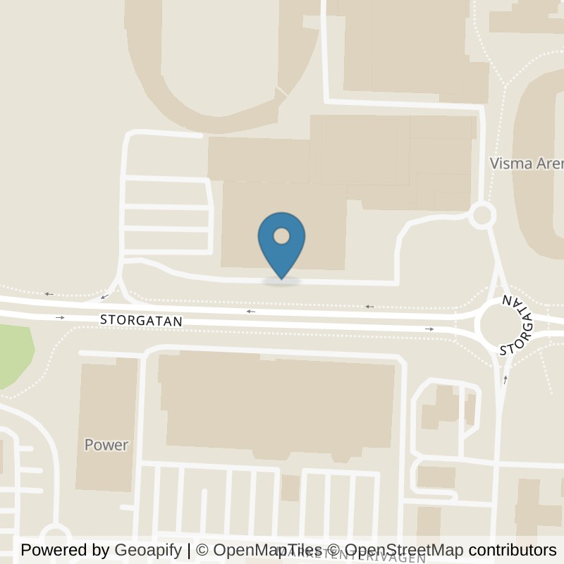Map: location of Nordic Wellness Växjö Arena in Växjö