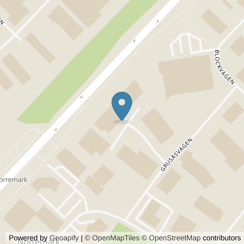 Map: location of Nordic Wellness Växjö Norremark in Växjö