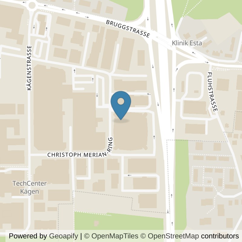 Map: location of NRG GYM Reinach in Kanton Reinach