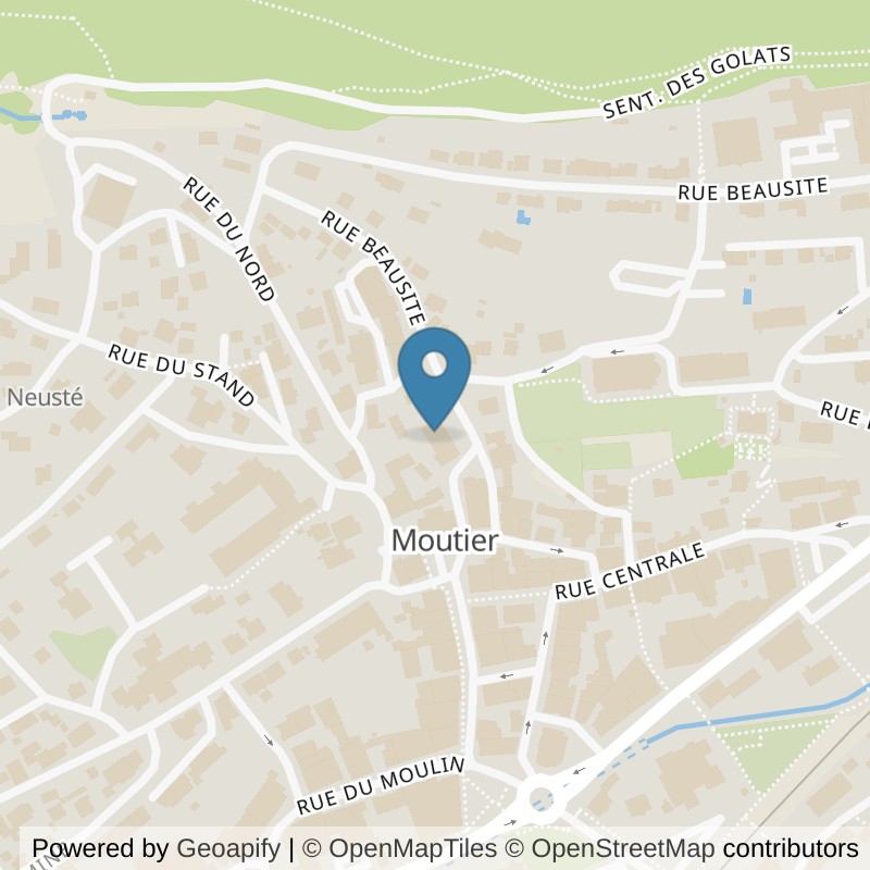 Map: location of OGTraining in Moutier