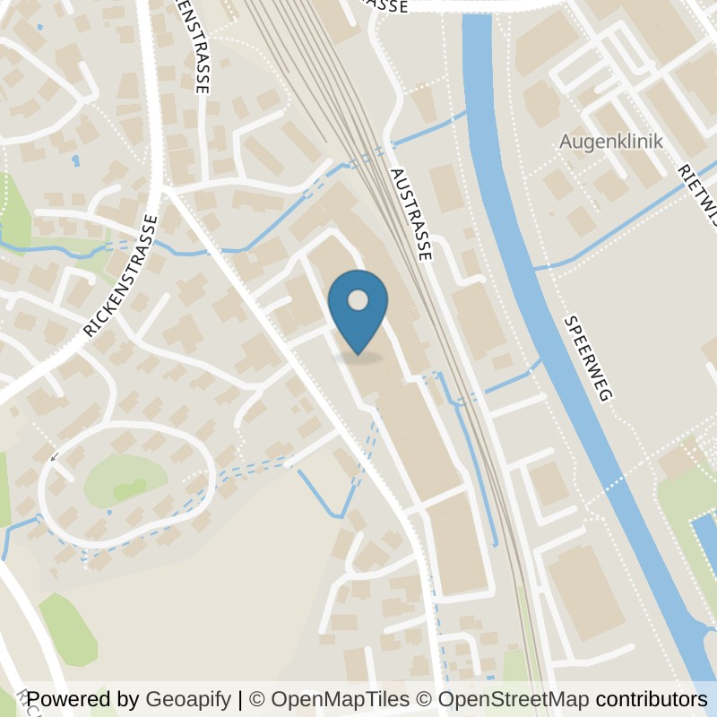Map: location of Old School Fitness in Wattwil
