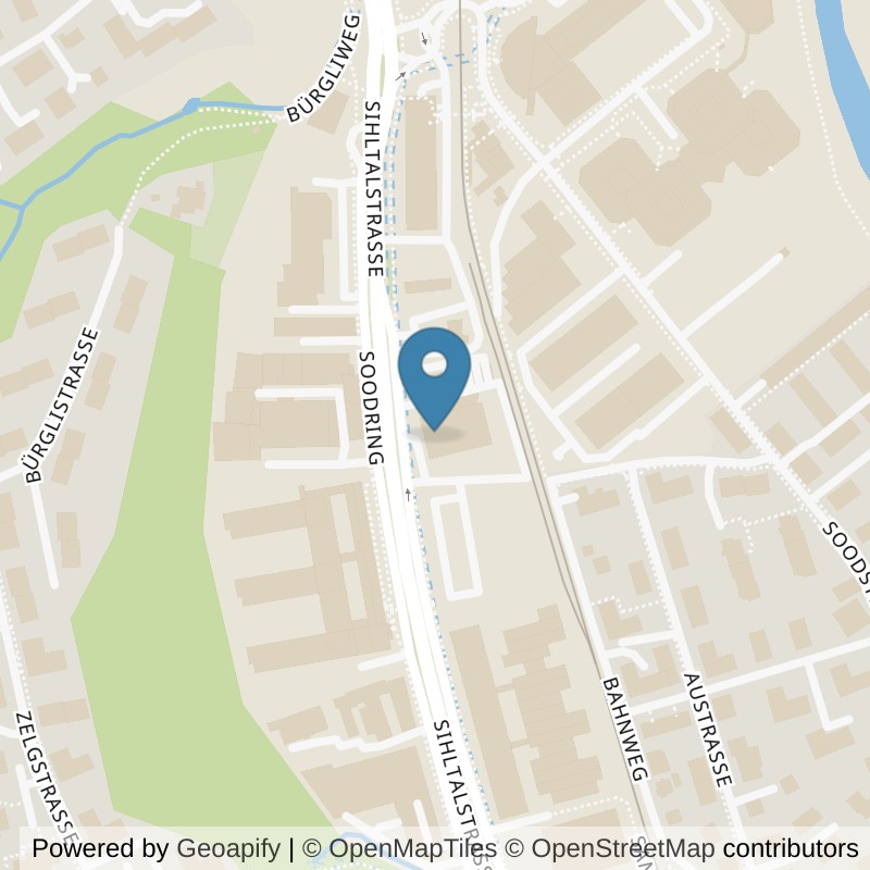 Map: location of Old School Gym 24 in Adliswil