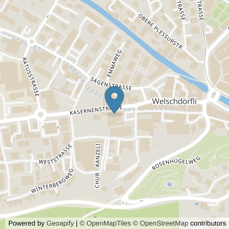 Map: location of Old School Gym 24 in Chur