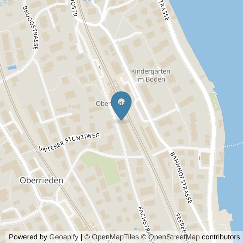 Map: location of OLD SCHOOL GYM 24 in Oberrieden