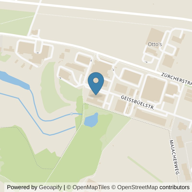 Map: location of Old School Gym 24 in Volketswil
