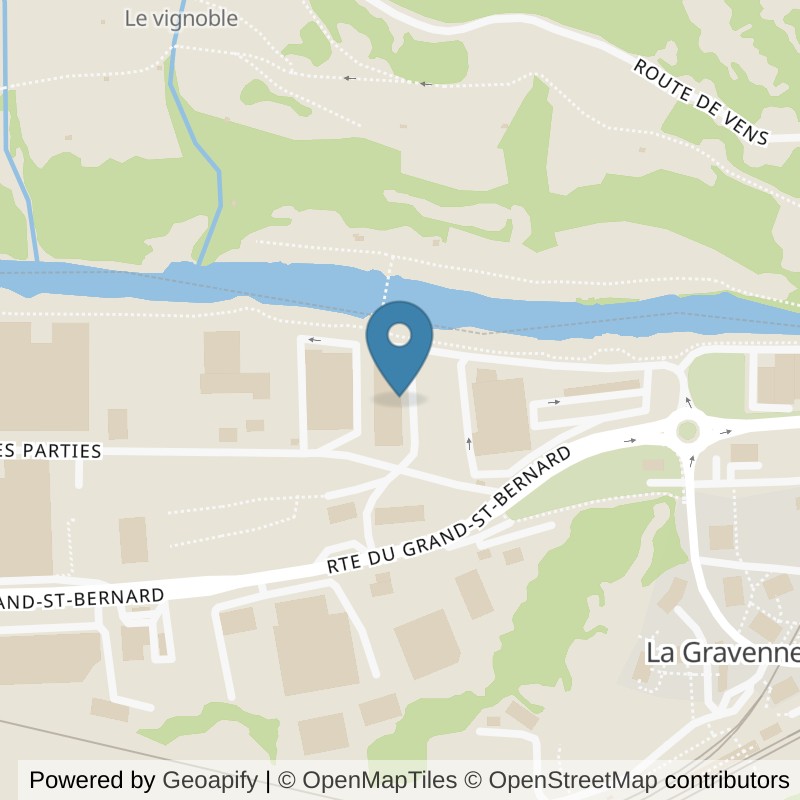 Map: location of Olympia Fitness in Sembrancher