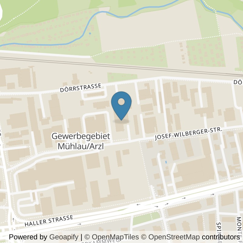 Map: location of Olympic Gym GmbH in Innsbruck