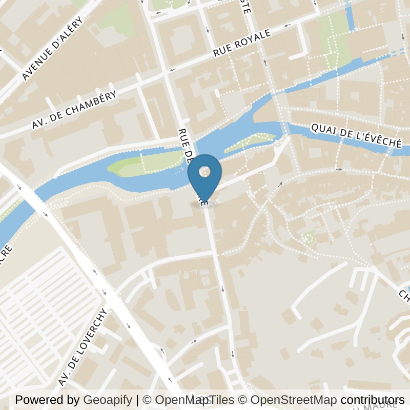 Map: location of ON AIR Fitness Annecy Centre in Annecy