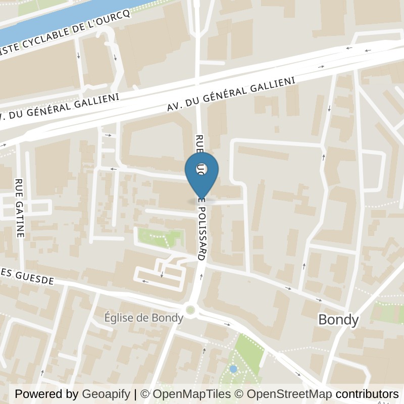 Map: location of ON AIR Fitness Bondy in Bondy