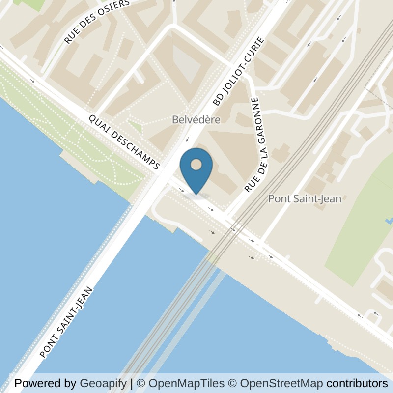 Map: location of ON AIR Fitness Bordeaux Belvédère in Bordeaux