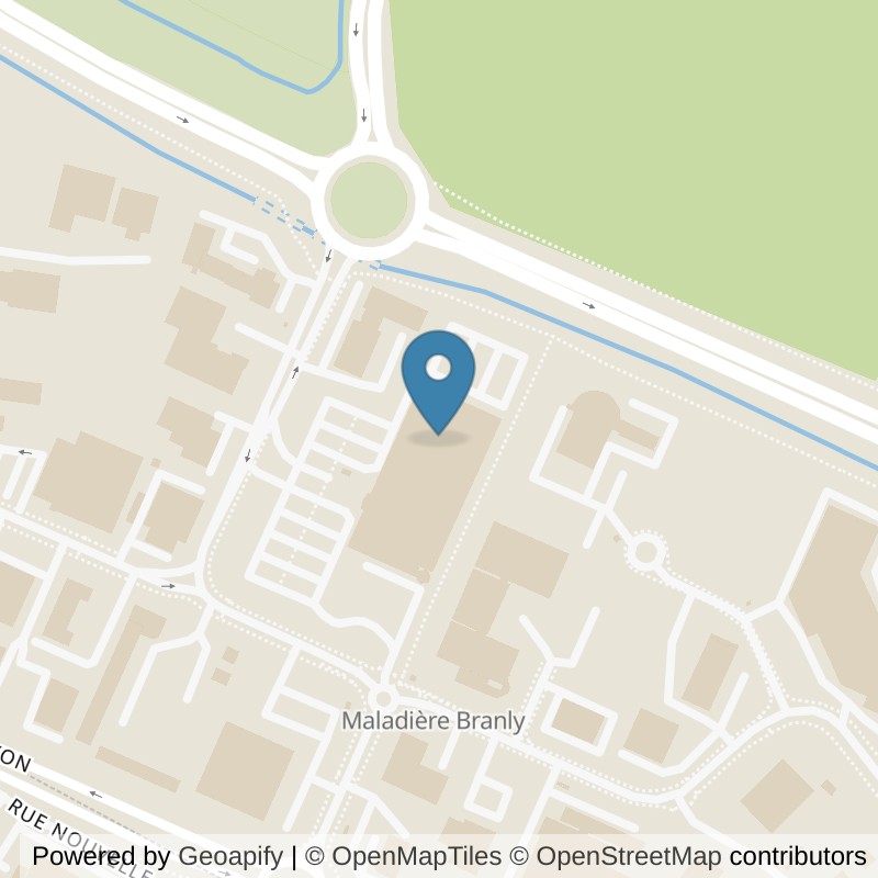 Map: location of ON AIR Fitness Bourgoin-Jallieu in Bourgoin-Jallieu