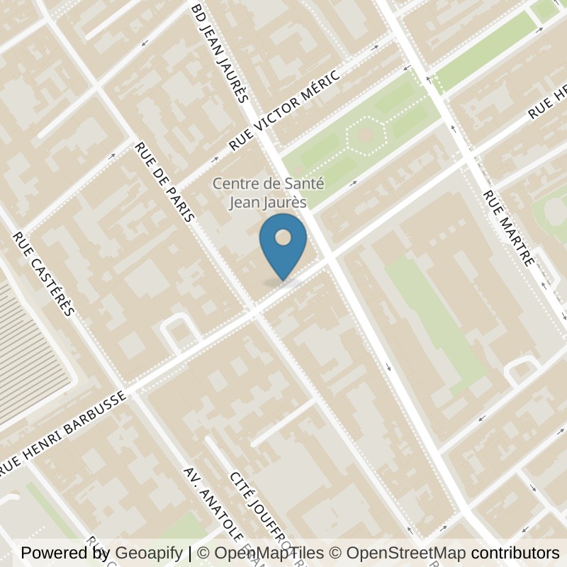 Map: location of ON AIR Fitness Clichy in Clichy