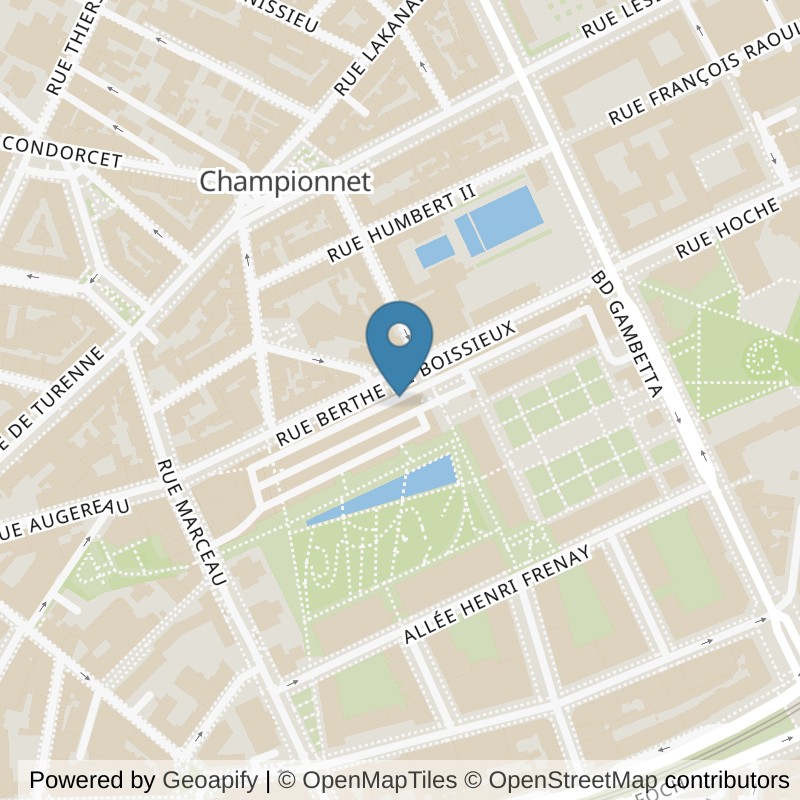 Map: location of ON AIR Fitness Grenoble Gambetta in Grenoble