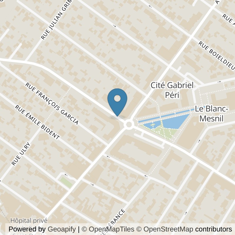Map: location of ON AIR Fitness Le Blanc-Mesnil in Le Blanc-Mesnil