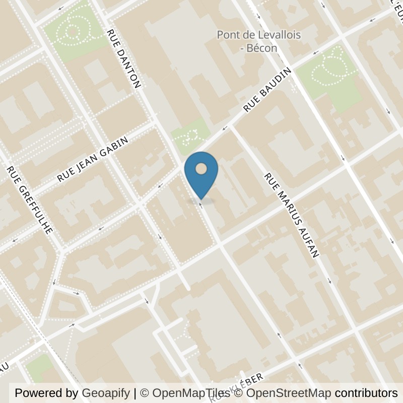 Map: location of ON AIR Fitness Levallois Neuilly in Levallois-Perret