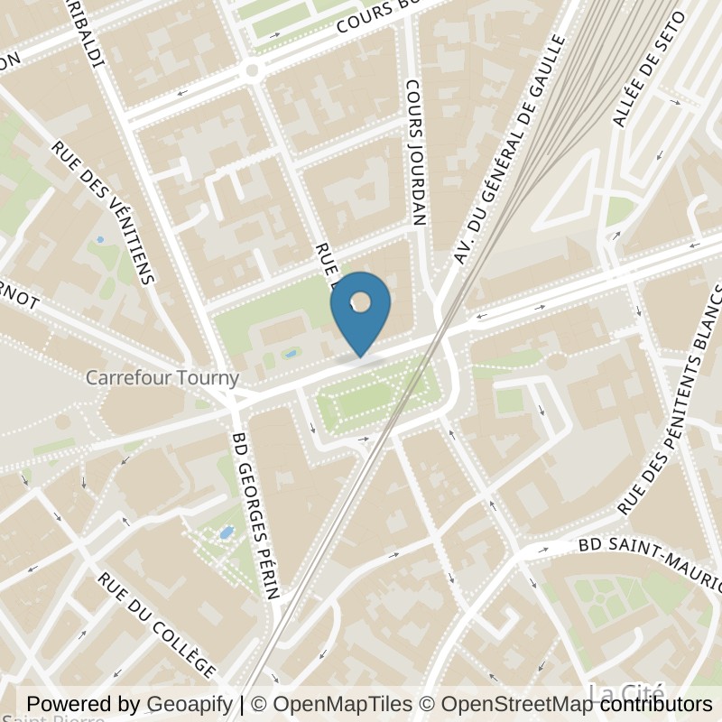 Map: location of ON AIR Fitness Limoges Centre in Limoges