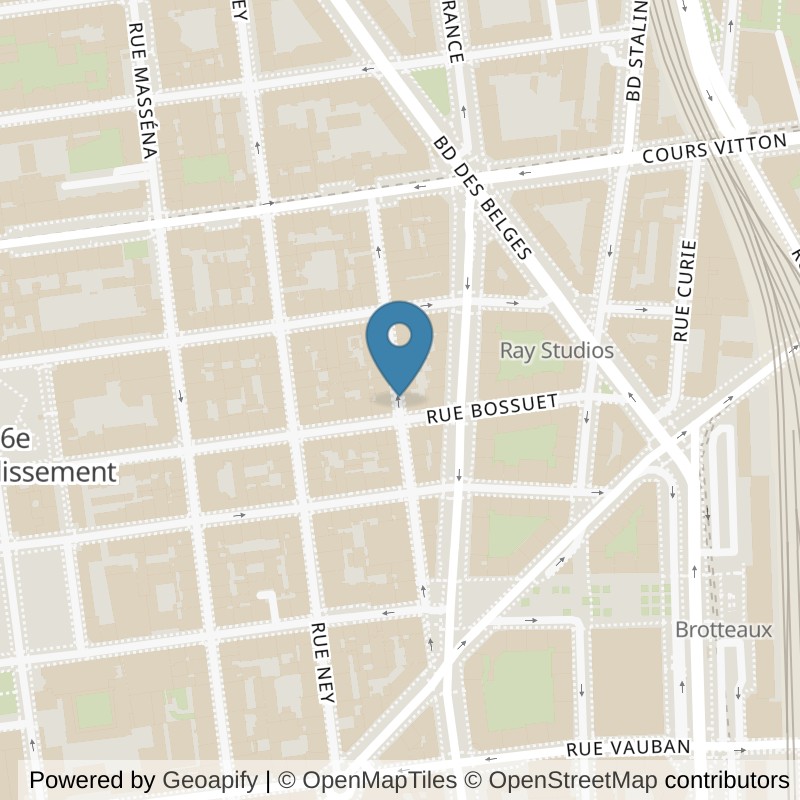 Map: location of ON AIR Fitness Lyon Brotteaux in Lyon