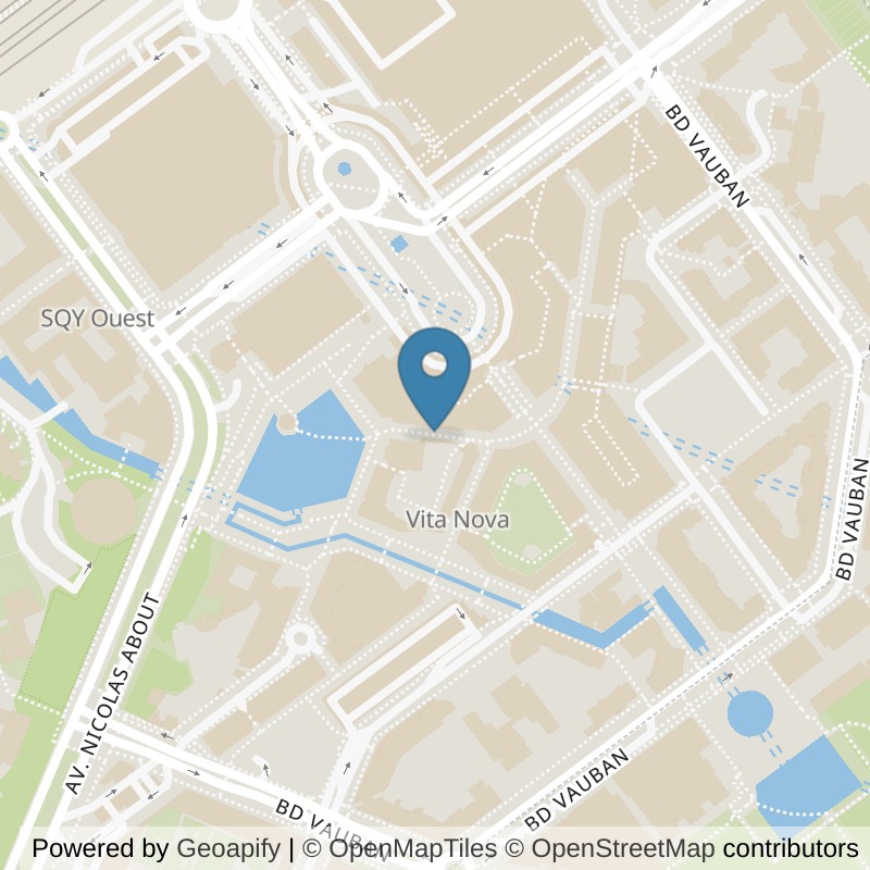 Map: location of ON AIR Fitness Montigny-Le-Bretonneux in Montigny-le-Bretonneux