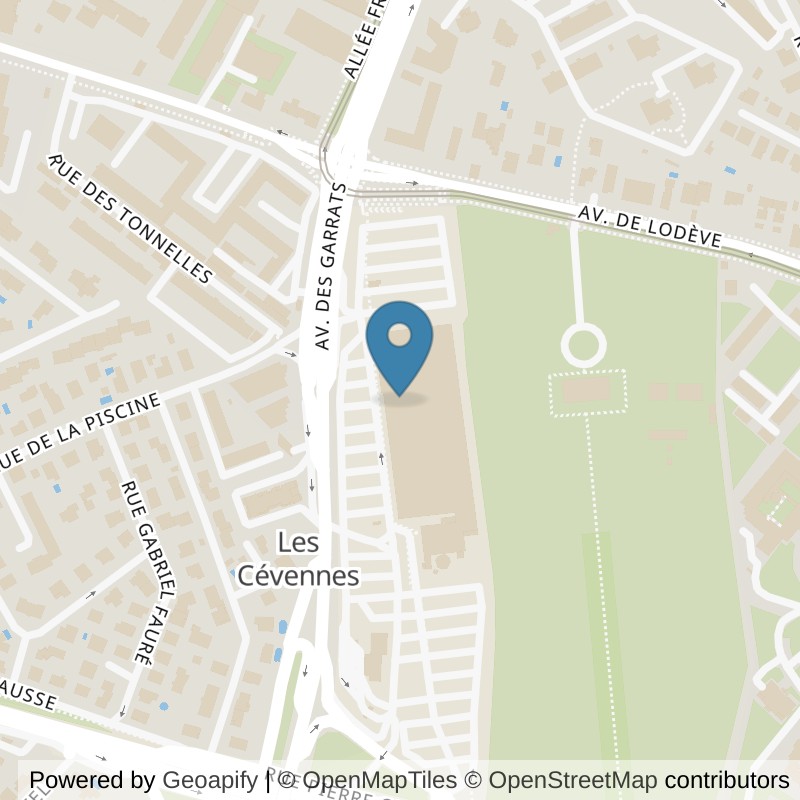 Map: location of ON AIR Fitness Montpellier – Celleneuve in Montpellier