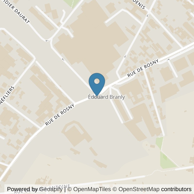 Map: location of ON AIR Fitness Montreuil in Montreuil
